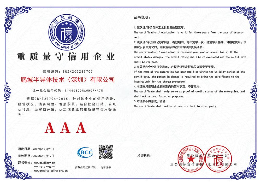 Doanh nghiệp mẫu về chất lượng tốt và tín nhiệm AAA Doanh nghiệp mẫu về chất lượng tốt và tín nhiệm AAA